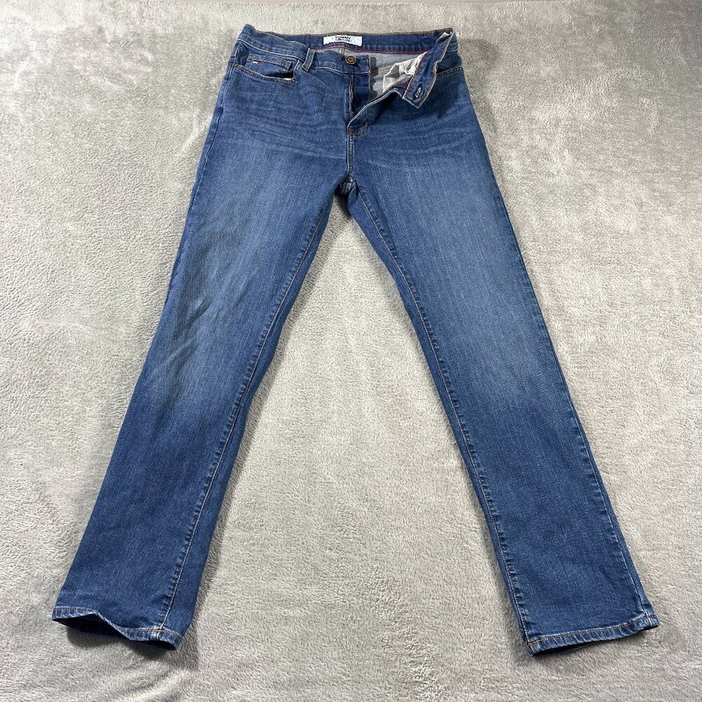 Tommy Hilfiger Mens Relaxed Stretch Jeans Oscar Dark Wash Blue 31 Outdoorsy Gorp